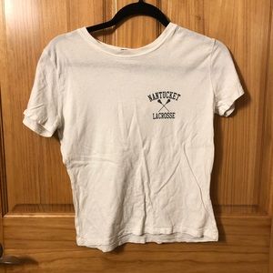 White Brandy Melville Nantucket tee